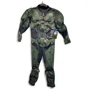 Halo Infinite Master Chief Kids Costume Size Small 4–6 w/ Helmet
